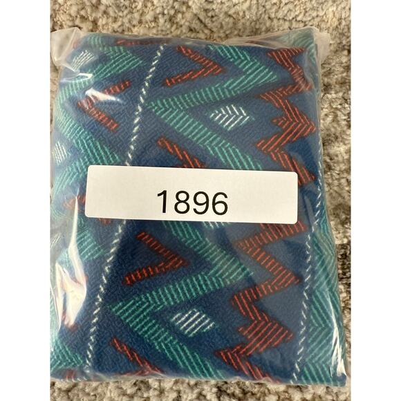 LuLaRoe Size M Azure Skirt Knee Length Southwest Blue Jade Orange Stretch Aztec - Picture 7 of 7